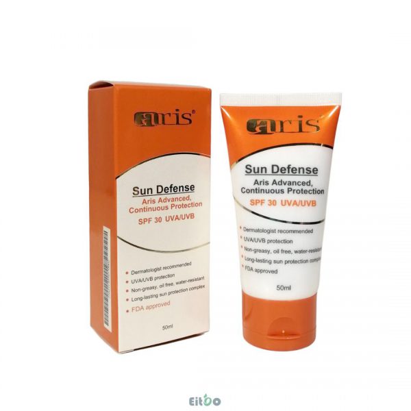 کرم ضد آفتاب بی رنگ اریس spf30
